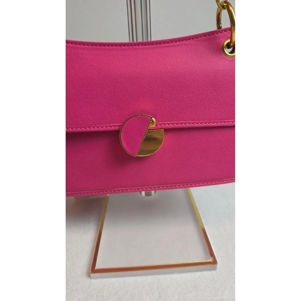 Scarleton Hot Pink Shoulder Bag Gold Hardware Knot Strap NWT